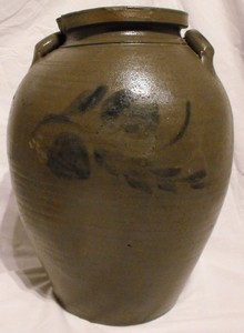 Virginia Salt-Glazed Stoneware Storage Jar